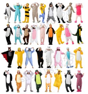 New Unisex Adult Kigurumi Anime Onesie Pajamas Cosplay Costume Fashion Sleepwear