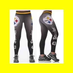 NFL PITTSBURGH STEELERS Leggings -#43 Women Fan Gear  // Football Fan Gift Idea