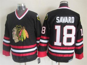 Number 18 Denis Savard Jerseys Chicago Blackhawks black t shirts