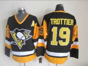 Number 19 Bryan Trottier Jerseys Pittsburgh Penguins black t shirts