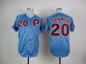 Number 20 Mike Schmidt Jerseys Phillies Blue t shirts