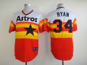 Number 34 Nolan Ryan Jerseys Astros white orange t shirts