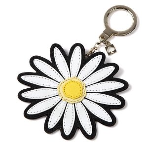 NWT Kate Spade Daisy Flower Key Ring Key Chain Fobs WORU0099 $59 with Dusty Bag