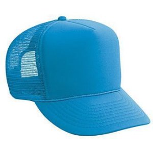 OTTO Polyester Foam Front Five Panel High Crown Mesh Back Trucker Hat (Color-Tur