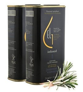 Pellas Nature | Fresh Organic Rosemary Infused Extra Virgin Olive Oil | 2 Pack