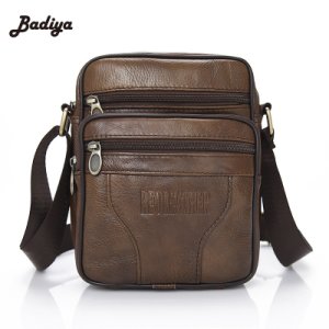 Real Leather Menmessenger bag s Vintage Leather Shoulder Bags Mens Handbag Busin