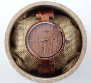 Red Scandal Wood watch, personalized watch, women watch, wood watch