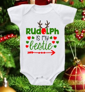 Rudolph Is My Bestie Onesie or Tee Shirt