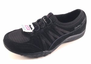 Skechers 23020 Black Relaxed Fit  Air Cooled Memory Foam Slip On Sneakers