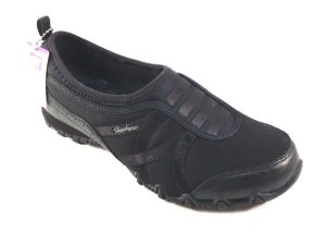 Skechers 49254/BLK Black Relaxed Fit  Air Cooled Memory Foam Slip On Sneakers