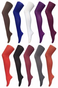 Sock Snob - Womens Ladies 80 Denier Thick Opaque Colourful Matte Warm Tights