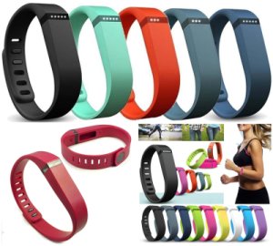 Sport 5 Pack of Replacement Bands for Fitbit Flex Fitness Bracelet +Clasps SM/LG