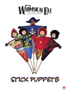 Stick Puppets PDF Digital Cloth Doll E-Pattern Download By Norma Inkster