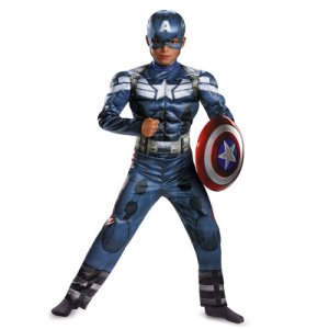The Avengers Captain America Winter soldier Classic Muscle Child kid Costume
