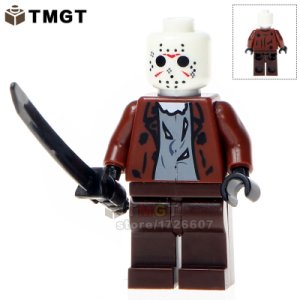 The Horror Theme Movie Jason Hockey Mask Guy minifigure building blocks toys