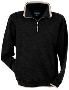 Tri-Mountain Everest 682 zip fashion fleece sweatshirt - Black /  Khaki