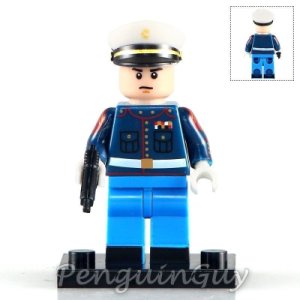 Unbranded Marine Corps Captain Minifigure Military Fits Lego UK Seller