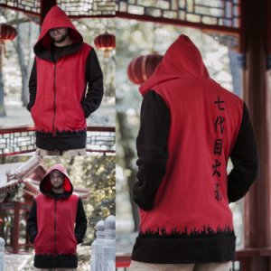 Unique Naruto Hokage coat style hoodie/jacket for gamers and anime fan.