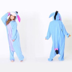 Unisex Adult Pajamas Kigurumi Cosplay Costume Animal O*nesie Sleepwear Eeyore
