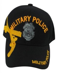 US Warriors U.S. Army Military Police with Gold Pistols Baseball Hat One Size Bl