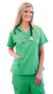 Dress A Med - Women's missy fit multi pocket medical scrubs
