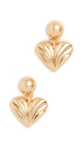 Madewell Moulded Heart Drop Studs