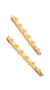 Madewell Two Pack Daisy Beaded Hair Pins
