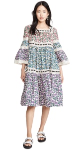 Runway Marc Jacobs Tiered Prairie Dress with Flared Sleeves