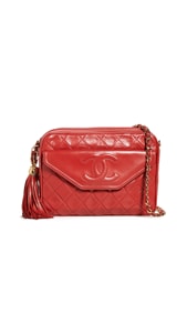What Goes Around Comes Around Chanel Red Pocket Camera Bag