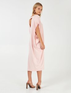 BIRDIE - Pink Oversized Batwing Dress - onesize / pink