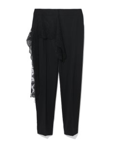 Lace panelled trousers