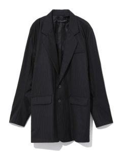 Oversized pinstripe blazer jacket