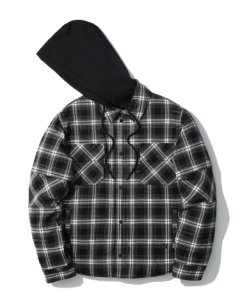 Padded flannel check shirt