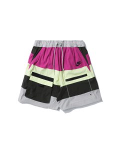 Swoosh logo colour block shorts