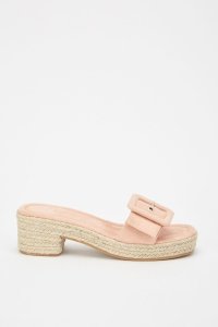 Everything5pounds.com - Buckle strap espadrille sandals