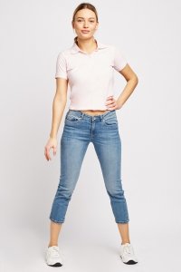 Everything5pounds.com - Crop low waist jeans