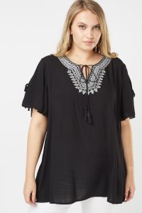 Everything5pounds.com - Ethnic stitched tunic blouse