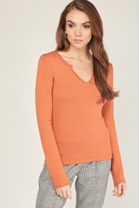 Everything5pounds.com - Fine knit v-neck top