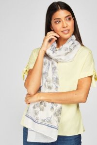Everything5pounds.com - Flower print scarf