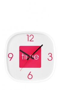 Hot Pink Arco Wall Clock