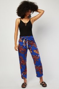 Everything5pounds.com - Paisley printed tapered trousers
