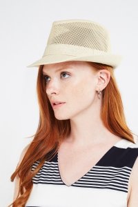 Perforated Weave Fedora Hat