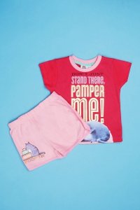 Everything5pounds.com - Pets graphic front top and shorts pyjama set