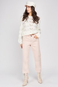 Everything5pounds.com - Regular fit dusty pink jeans