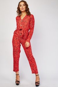 Scattered Printed Jumpsuit