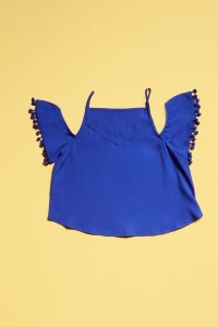 Everything5pounds.com - Sheer cut out shoulder cami top