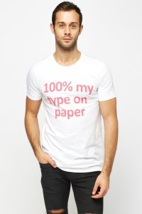 Slogan Printed T-Shirt