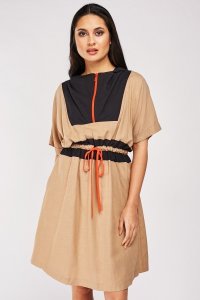 Spiral Cut Hooded Dress