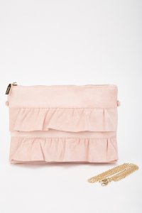 Everything5pounds.com - Tiered suedete clutch bag