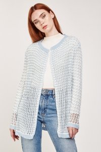 Everything5pounds.com - Two tone crochet cardigan